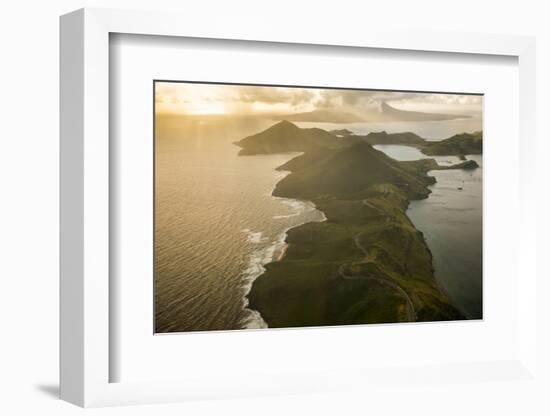 Aerial of St. Kitts, St. Kitts and Nevis, West Indies, Caribbean, Central America-Michael Runkel-Framed Photographic Print