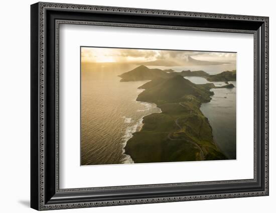 Aerial of St. Kitts, St. Kitts and Nevis, West Indies, Caribbean, Central America-Michael Runkel-Framed Photographic Print