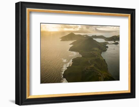 Aerial of St. Kitts, St. Kitts and Nevis, West Indies, Caribbean, Central America-Michael Runkel-Framed Photographic Print