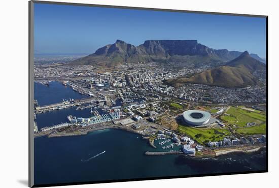 Aerial of Stadium,Waterfront, Table Mountain, Cape Town, South Africa-David Wall-Mounted Photographic Print