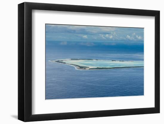 Aerial of the country of Tuvalu, South Pacific-Michael Runkel-Framed Photographic Print