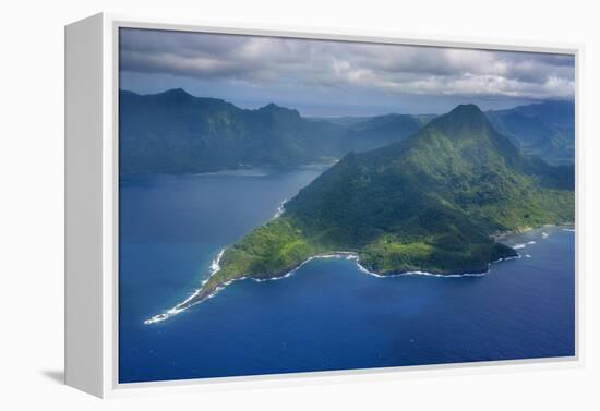 Aerial of the Island of Upolu, Samoa, South Pacific-Michael Runkel-Framed Premier Image Canvas