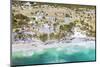 Aerial of the mayan ruins of Tulum, Mexico-Matteo Colombo-Mounted Photographic Print