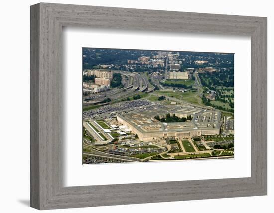 Aerial of the Pentagon, the Department of Defense Headquarters in Arlington, Virginia, near Washing-1photo-Framed Photographic Print