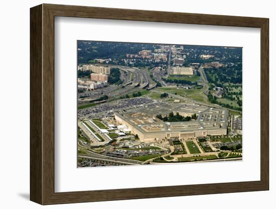 Aerial of the Pentagon, the Department of Defense Headquarters in Arlington, Virginia, near Washing-1photo-Framed Photographic Print