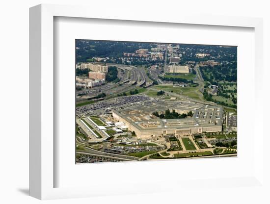 Aerial of the Pentagon, the Department of Defense Headquarters in Arlington, Virginia, near Washing-1photo-Framed Photographic Print