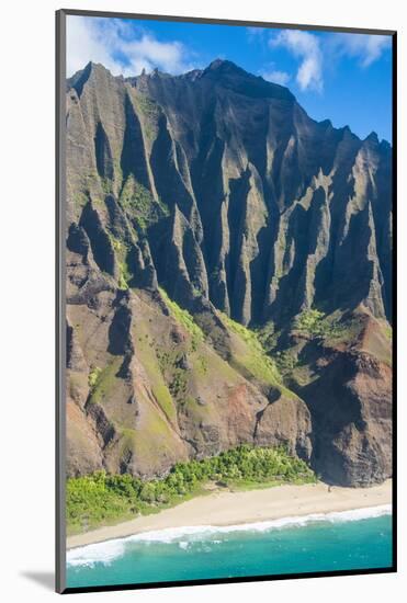 Aerial of the Rugged Napali Coast, Kauai, Hawaii, United States of America, Pacific-Michael Runkel-Mounted Photographic Print