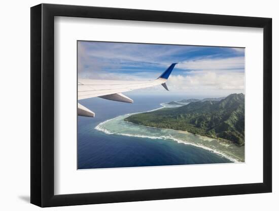 Aerial of the state of Kosrae, Federated States of Micronesia, South Pacific-Michael Runkel-Framed Photographic Print