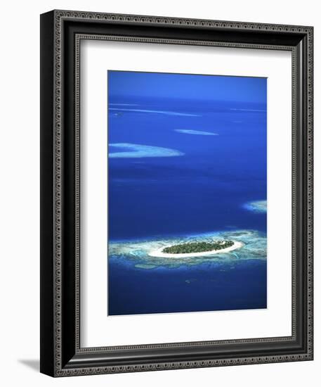 Aerial of Treasure Island Resort, Mamanuca Island Group, Fiji-David Wall-Framed Photographic Print