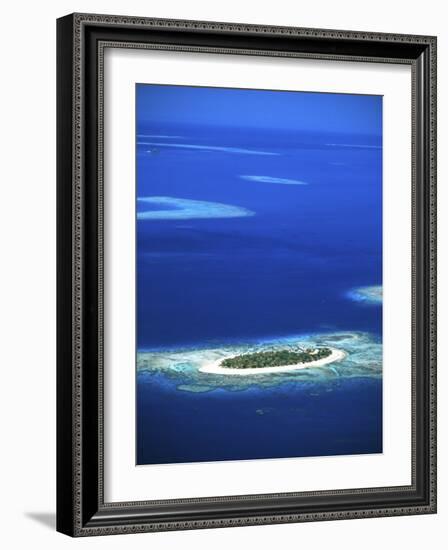 Aerial of Treasure Island Resort, Mamanuca Island Group, Fiji-David Wall-Framed Photographic Print