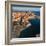 Aerial of Venetian harbor with a view of Venetian Fortezza, Rethymno, Crete, Greek Islands, Greece-Markus Lange-Framed Photographic Print