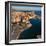 Aerial of Venetian harbor with a view of Venetian Fortezza, Rethymno, Crete, Greek Islands, Greece-Markus Lange-Framed Photographic Print