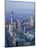 Aerial over Hilalli Street Towards Liberation Tower, Kuwait City, Kuwait-Walter Bibikow-Mounted Photographic Print