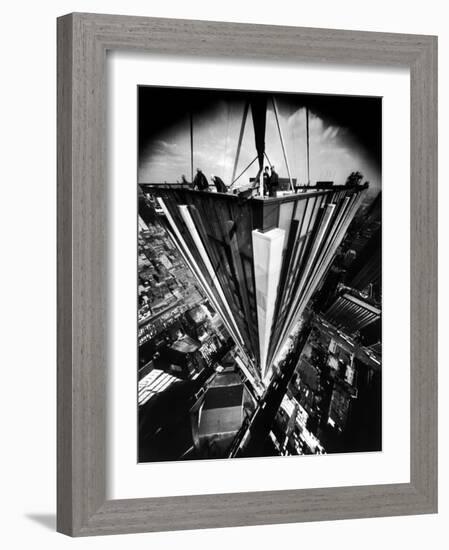 Aerial Perspective of the New Time and Life Building-Yale Joel-Framed Photographic Print