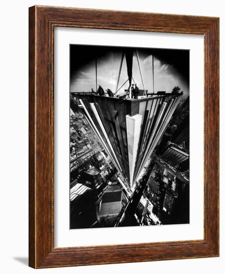 Aerial Perspective of the New Time and Life Building-Yale Joel-Framed Photographic Print