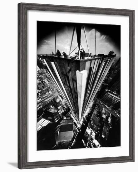 Aerial Perspective of the New Time and Life Building-Yale Joel-Framed Photographic Print