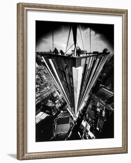 Aerial Perspective of the New Time and Life Building-Yale Joel-Framed Photographic Print