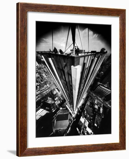 Aerial Perspective of the New Time and Life Building-Yale Joel-Framed Photographic Print