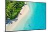 Aerial Photo of Beautiful Paradise Maldives - Tropical Beach on Island-Jag_cz-Mounted Photographic Print