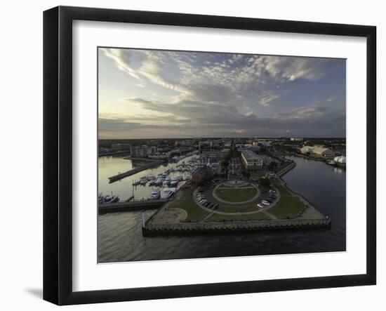 Aerial Photo of Downtown Pensacola, Fl.-Bobby R Lee-Framed Photographic Print