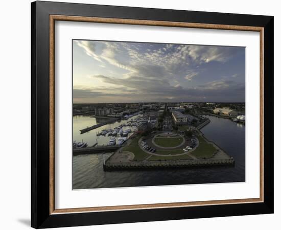Aerial Photo of Downtown Pensacola, Fl.-Bobby R Lee-Framed Photographic Print