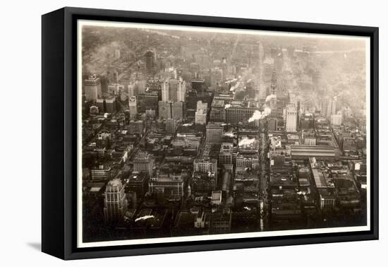 Aerial Photo of Downtown Philadelphia, Taken from the LZ 127 Graf Zeppelin, 1928-German photographer-Framed Premier Image Canvas