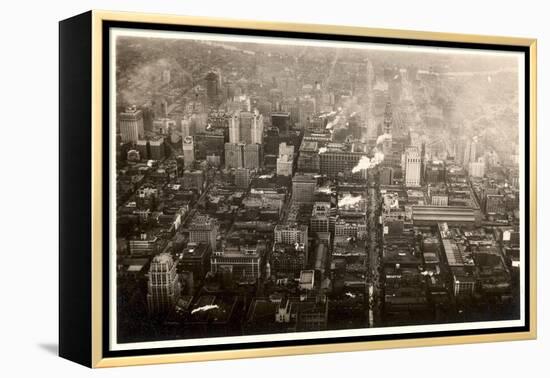 Aerial Photo of Downtown Philadelphia, Taken from the LZ 127 Graf Zeppelin, 1928-German photographer-Framed Premier Image Canvas