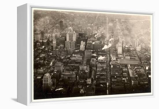 Aerial Photo of Downtown Philadelphia, Taken from the LZ 127 Graf Zeppelin, 1928-German photographer-Framed Premier Image Canvas