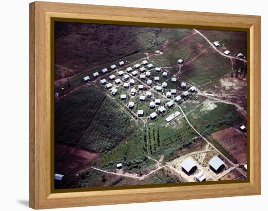 Aerial Photo of Jonestown, Guyana-null-Framed Stretched Canvas