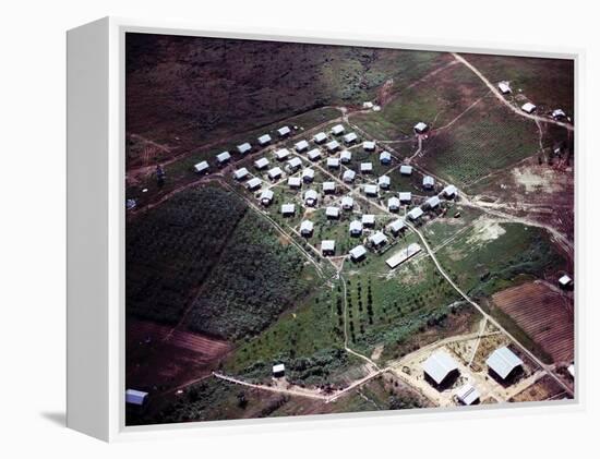 Aerial Photo of Jonestown, Guyana-null-Framed Stretched Canvas