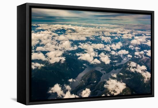 Aerial photo of Southeast Alaska-Mark A Johnson-Framed Premier Image Canvas