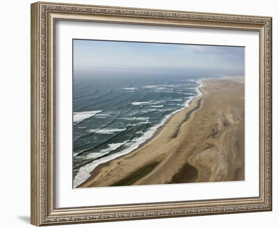 Aerial Photo of the Skeleton Coast, Namibia, Africa-Milse Thorsten-Framed Photographic Print