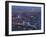 Aerial Photo Showing Tower Bridge, River Thames and Canary Wharf at Dusk, London, England-Charles Bowman-Framed Photographic Print