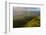 Aerial photograph of a rainbow & giant sand dunes, Great Sandy National Park, Australia-Mark A Johnson-Framed Photographic Print