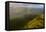 Aerial photograph of a rainbow & giant sand dunes, Great Sandy National Park, Australia-Mark A Johnson-Framed Premier Image Canvas