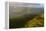 Aerial photograph of a rainbow & giant sand dunes, Great Sandy National Park, Australia-Mark A Johnson-Framed Premier Image Canvas