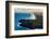 Aerial photograph of Double Island Point Lighthouse, Great Sandy National Park, Australia-Mark A Johnson-Framed Photographic Print