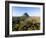 Aerial photograph of Mt Beerwah & Mt Coonowrin, Glasshouse Mountains, Australia-Mark A Johnson-Framed Photographic Print