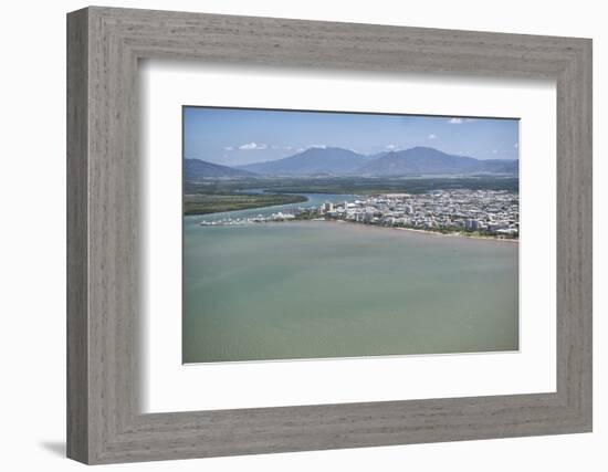 Aerial Photograph of the City and the Mouth of Trinity Inlet-Louise Murray-Framed Photographic Print