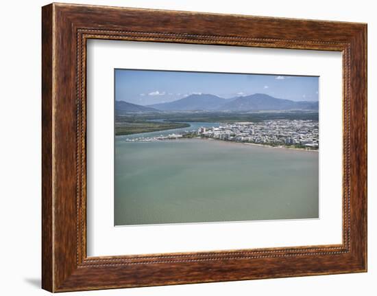 Aerial Photograph of the City and the Mouth of Trinity Inlet-Louise Murray-Framed Photographic Print