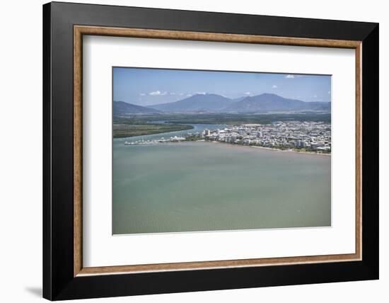 Aerial Photograph of the City and the Mouth of Trinity Inlet-Louise Murray-Framed Photographic Print