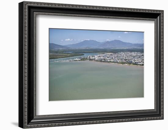 Aerial Photograph of the City and the Mouth of Trinity Inlet-Louise Murray-Framed Photographic Print