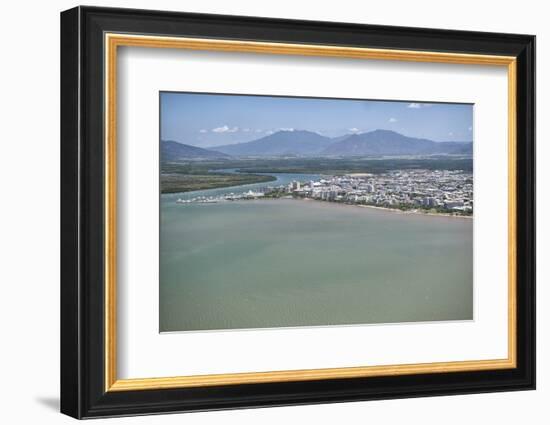 Aerial Photograph of the City and the Mouth of Trinity Inlet-Louise Murray-Framed Photographic Print