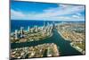 Aerial photograph of the Surfers Paradise skyline, Gold Coast, Queensland, Australia-Mark A Johnson-Mounted Photographic Print