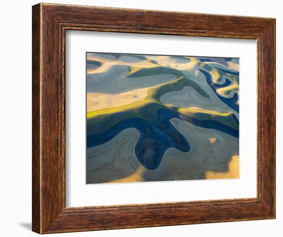 Aerial Photography at Harvest Time in the Palouse Region of Eastern Washington-Julie Eggers-Framed Photographic Print