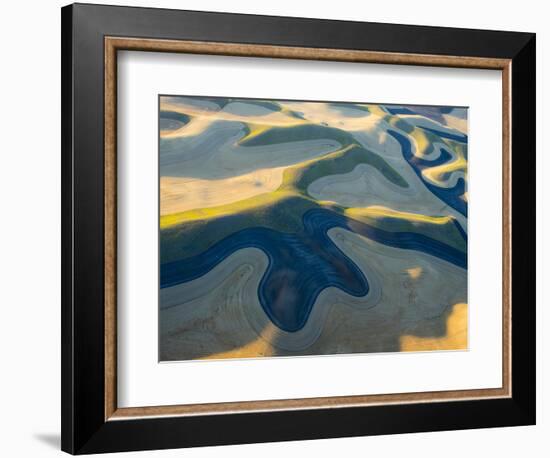 Aerial Photography at Harvest Time in the Palouse Region of Eastern Washington-Julie Eggers-Framed Photographic Print