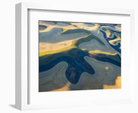 Aerial Photography at Harvest Time in the Palouse Region of Eastern Washington-Julie Eggers-Framed Photographic Print