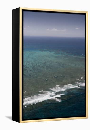 Aerial Photography of Coral Reef Formations of the Great Barrier Reef-Louise Murray-Framed Premier Image Canvas