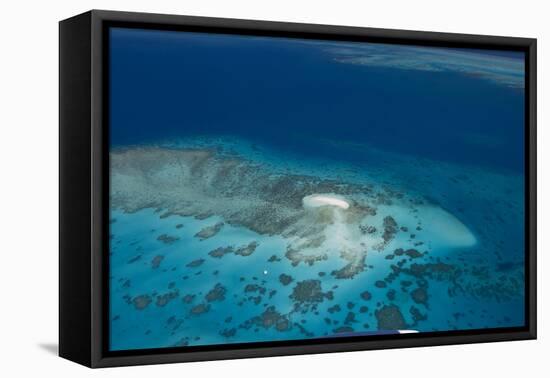 Aerial Photography of Coral Reef Formations of the Great Barrier Reef-Louise Murray-Framed Premier Image Canvas