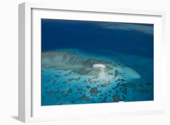 Aerial Photography of Coral Reef Formations of the Great Barrier Reef-Louise Murray-Framed Photographic Print